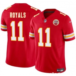 Youth Kansas City Chiefs 11 Jalen Royals Red 2025 Draft F U S E  Vapor Untouchable Limited Stitched Football Jersey