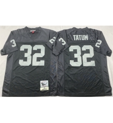 Men Las Vegas Raiders 32 Jack Tatum Black Throwback Stitched Football Jersey