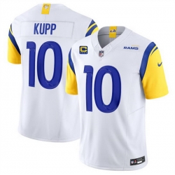 Men Los Angeles Rams 10 Cooper Kupp White 2024 F U S E With 4 Star C Patch Vapor Untouchable Limited Alternate Stitched Jersey