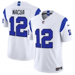 Men Los Angeles Rams  12 Puka Nacua White Fearsome 2026 F U S E  Vapor Limited Stitched Football Jersey