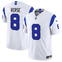 Men Los Angeles Rams  8 Jared Verse White Fearsome 2026 F U S E  Vapor Limited Stitched Football Jersey