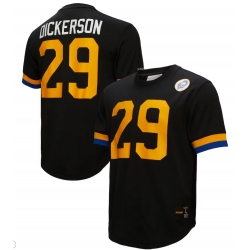 Men Mitchell Ness Eric Dickerson Black Los Angeles Rams #29 Retired Stitched Jersey