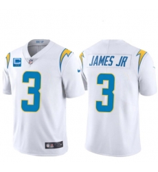 Men Los Angeles Chargers 2022 #3 Derwin James Jr. White With 2-star C Patch Vapor Untouchable Limited Stitched Jersey