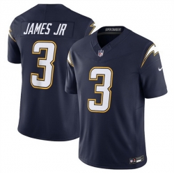 Men Los Angeles Chargers 3 Derwin James Jr  Navy 2025 F U S E  Alternate Vapor Limited Stitched Football Jersey