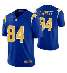 Men Los Angeles Chargers 84 Gerald Everett Royal Vapor Untouchable Limited Stitched jersey