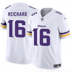 Men Minnesota Vikings 16 Will Reichard White 2024 F U S E  Vapor Untouchable Limited Stitched Jersey