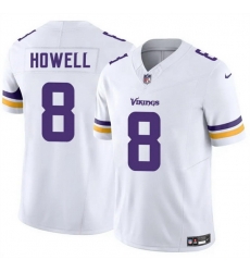 Men Minnesota Vikings 8 Sam Howell White 2025 F U S E  Vapor Untouchable Limited Stitched Jersey
