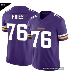 Youth Minnesota Vikings 76 Will Fries Purple Limited Classic Vapor F U S E Jersey Youth Minnesota Vikings 76 Will Fries Purple Limited Classic Vapor F U S E Jersey