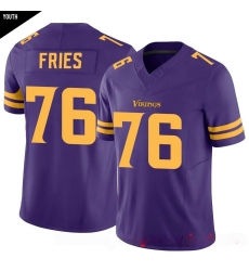 Youth Minnesota Vikings 76 Will Fries White Limited Classic Vapor F U S E Jersey II Youth Minnesota Vikings 76 Will Fries White Limited Classic Vapor F U S E Jersey II