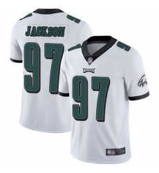 Eagles #97 Malik Jackson White Men Stitched Football Vapor Untouchable Limited Jersey