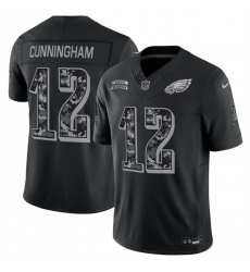 Men Philadelphia Eagles 12 Randall Cunningham Black F U S E 2026 Salute to Service Limited Stitched Football Jersey Men Philadelphia Eagles 12 Randall Cunningham Black F U S E 2026 Salute to Service Limited Stitched Football Jersey