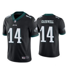 Men Philadelphia Eagles 14 Kenneth Gainwell Black Vapor Untouchable Limited Stitched Jersey