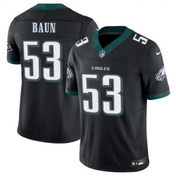 Men Philadelphia Eagles 53 Zack Baun Black 2025 F U S E  Vapor Untouchable Limited Throwback Stitched Football Jersey