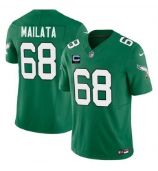Men Philadelphia Eagles 68 Jordan Mailata Kelly Green 2025 F U S E With 2 Star C Patch Vapor Untouchable Limited Throwback Stitched Football Jersey Men Philadelphia Eagles 68 Jordan Mailata Kelly Green 2025 F U S E With 2 Star C Patch Vapor Untouchable Limited Throwback Stitched Football Jersey