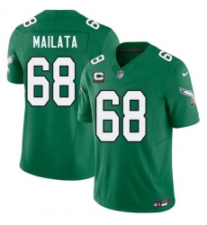 Men Philadelphia Eagles 68 Jordan Mailata Kelly Green 2026 F U S E 3 Star C Patch Throwback Vapor Untouchable Limited Stitched Football Jersey Men Philadelphia Eagles 68 Jordan Mailata Kelly Green 2026 F U S E 3 Star C Patch Throwback Vapor Untouchable Limited Stitched Football Jersey