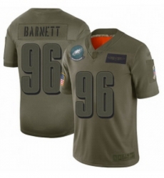 Men Philadelphia Eagles 96 Derek Barnett Limited Camo 2019 Salute to Service Football Jersey