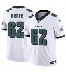 Men Philadelphia Eagles Jason Kelce #62 White F U S E Stitched NFL Jersey