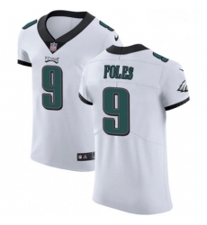 Mens Nike Philadelphia Eagles 9 Nick Foles White Vapor Untouchable Elite Player NFL Jersey