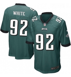 Mens Nike Philadelphia Eagles 92 Reggie White Game Midnight Green Team Color NFL Jersey