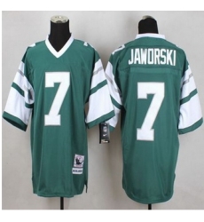 Mitchell And Ness Philadelphia Eagles #7 Ron Jaworski Green Stitched Throwback NFL Jersey