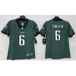 Women Philadelphia Eagles 6 DeVonta Smith Green New Vapor Untouchable Limited Stitched Football Jersey
