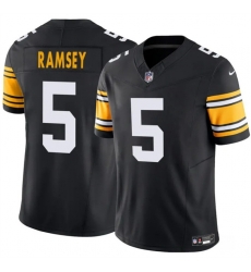 Men Pittsburgh Steelers 5 Jalen Ramsey Black 2025 F U S E Alternate Vapor Untouchable Limited Stitched Jersey Men Pittsburgh Steelers 5 Jalen Ramsey Black 2025 F U S E Alternate Vapor Untouchable Limited Stitched Jersey
