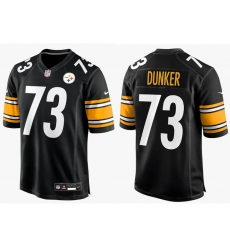 Men's Pittsburgh Steelers Black Gennings Dunker #73 F U S E Stitched NFL Jersey