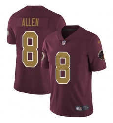 Nike Redskins 8 Kyle Allen Burgundy Red Alternate Men Stitched NFL Vapor Untouchable Limited Jersey