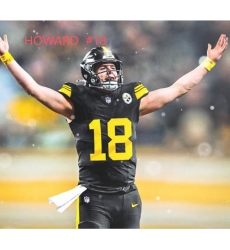 Steelers #18 Will HOWARD Rush 2025 Draft Black Jersey