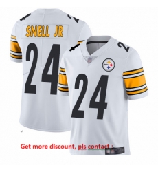 Steelers 24 Benny Snell Jr  White Men Stitched Football Vapor Untouchable Limited Jersey