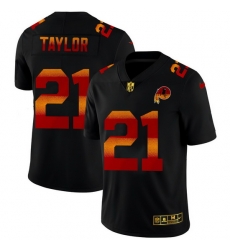 Washington Redskins 21 Sean Taylor Men Black Nike Red Orange Stripe Vapor Limited NFL Jersey