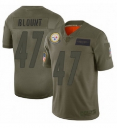 Womens Pittsburgh Steelers 47 Mel Blount Limited Camo 2019 Salute to Service Football Jersey