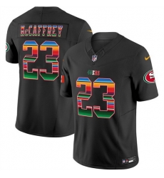 Men San Francisco 49ers Christian McCaffrey Black Mexico 2026 F U S E Vapor Untouchable Limited Stitched Football Jersey Men San Francisco 49ers Christian McCaffrey Black Mexico 2026 F U S E Vapor Untouchable Limited Stitched Football Jersey