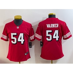 Youth San Francisco 49ers 54 Fred Warner New Red Vapor Untouchable Stitched Football Jersey