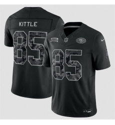 Youth San Francisco 49ers 85 George Kittle Black 2026 Salute to Service Limited Stitched Football Jersey Youth San Francisco 49ers 85 George Kittle Black 2026 Salute to Service Limited Stitched Football Jersey
