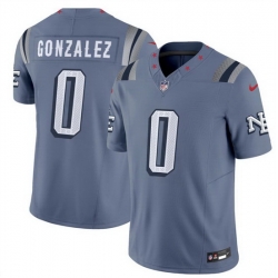 Men New England Patriots 0 Christian Gonzalez 2025 F U S E Rivalries Vapor Limited Stitched Football Jersey