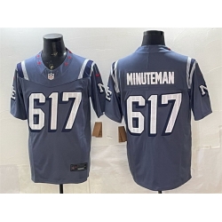 Men New England Patriots 617 Minuteman 2025 F U S E Rivalries Vapor Limited Stitched Football Jersey