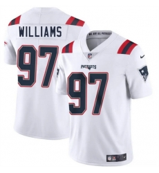 Youth New England Patriots 97 Milton Williams White 2025 Vapor Limited Stitched Football Jersey Youth New England Patriots 97 Milton Williams White 2025 Vapor Limited Stitched Football Jersey