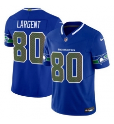 Men Seattle Seahawks  80 Steve Largent Royal 2025 F U S E   Rivalries  Vapor Untouchable Limited Stitched Football Jersey