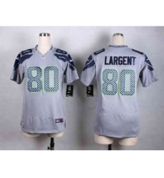 nike women nfl jerseys seattle seahawks 80 largent grey[nike]