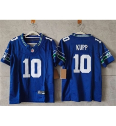 Youth Seattle Seahawks 10 Cooper Kupp Royal 2024 F U S E Throwback Vapor Limited Stitched Football Jersey