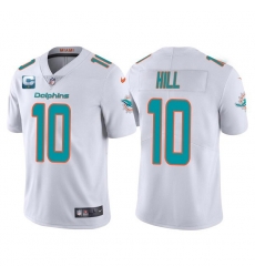 Men Miami Dolphins 2022 #10 Tyreek Hill White With 2-star C Patch Vapor Untouchable Limited Stitched Football Jersey