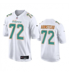 Men Miami Dolphins 72 Terron Armstead White Fashion Vapor Untouchable Stitched Football Jersey