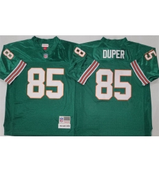 Men Miami Dolphins 85 Mark Duper Aqua Throwback Stitched Football Jersey