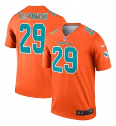 Nike Dolphins 29 Minkah Fitzpatrick Orange Inverted Legend Jersey