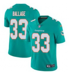 Nike Dolphins 33 Kalen Ballage Aqua Vapor Untouchable Limited Jersey