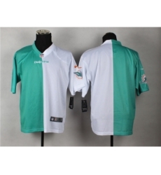 Nike Miami Dolphins blank green white Elite Split NFL Jersey