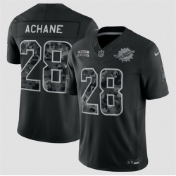 Youth Miami Dolphins De%%E2%%80%%99Von Achane Black 2026 Salute to Service Limited Stitched Football Jersey