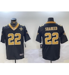 Men New Orleans Saints 22 Rashid Shaheed Black Vapor Limited Stitched Football Jersey 1