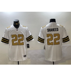 Men New Orleans Saints 22 Rashid Shaheed White Vapor Limited Stitched Football Jersey